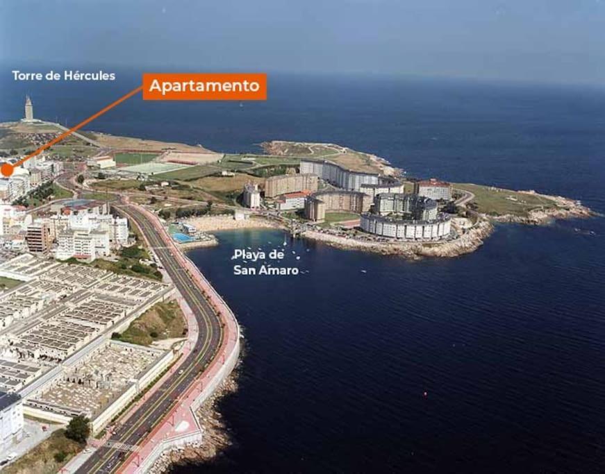 Apartamento Torre De Hercules A Coruña Buitenkant foto